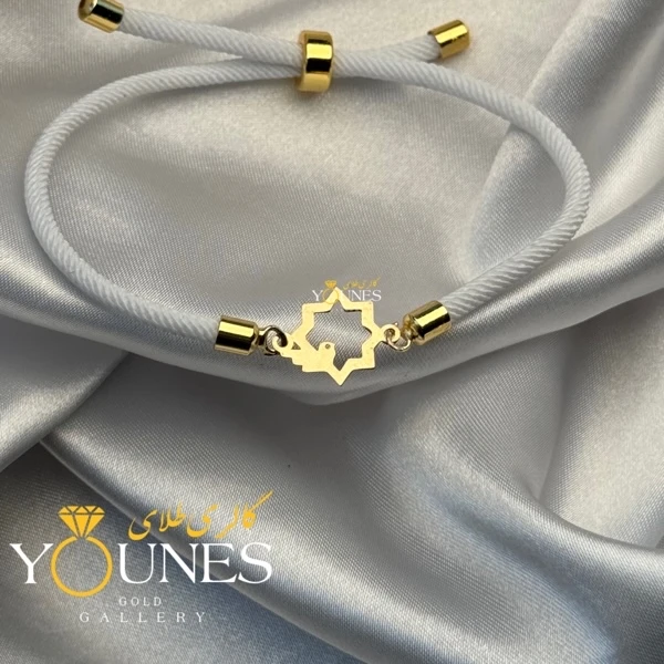 دستبند کبوتر هنری لیزری طلا